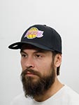 Бейсболка MITCHELL NESS арт. HHSSINTL1245-LALBLCK Los Angeles Lakers NBA (черный)